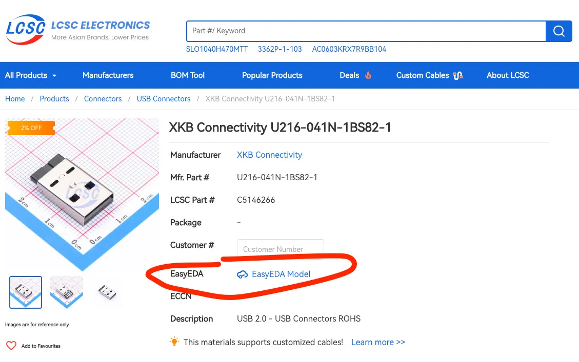 EasyEDA Models Available on LCSC