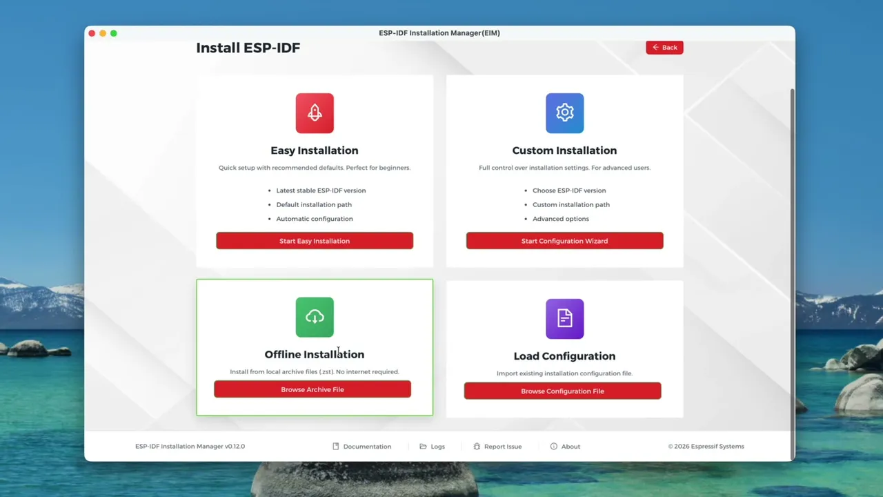 ESP-IDF Installation Manager - install methods