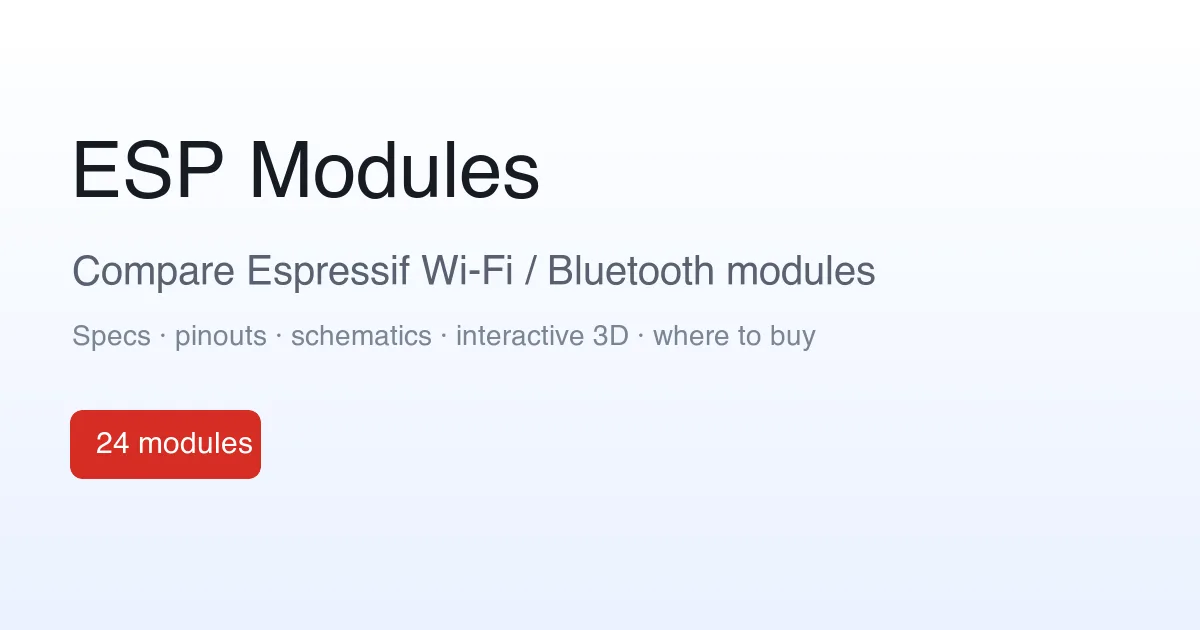 ESP Modules