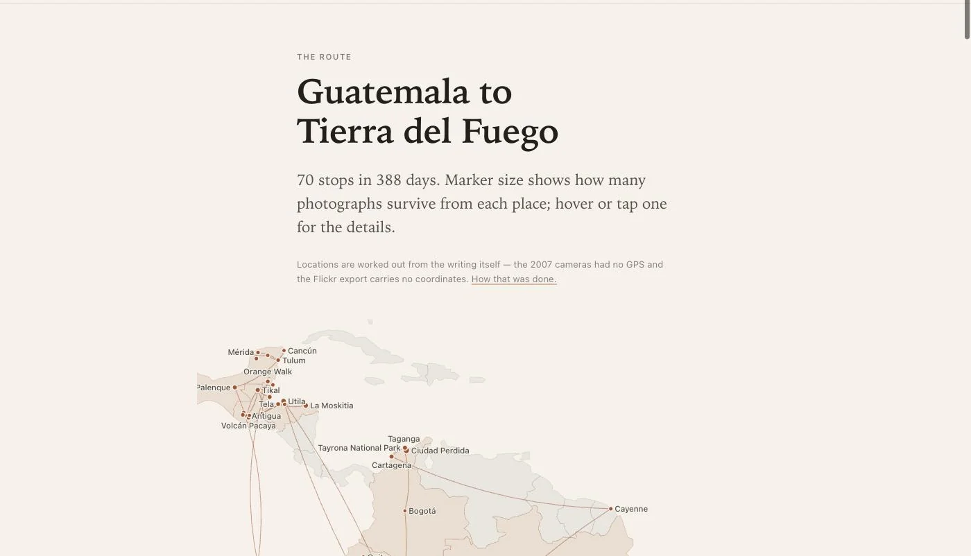 The route map