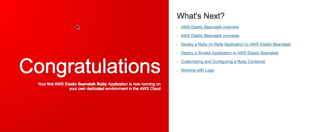 Sample Application up and Running