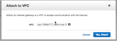 Attach Internet Gateway to our VPC